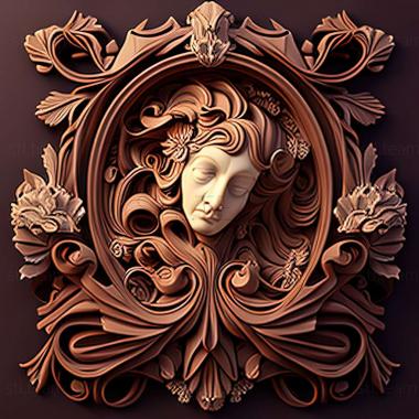 3D model Baroque (STL)